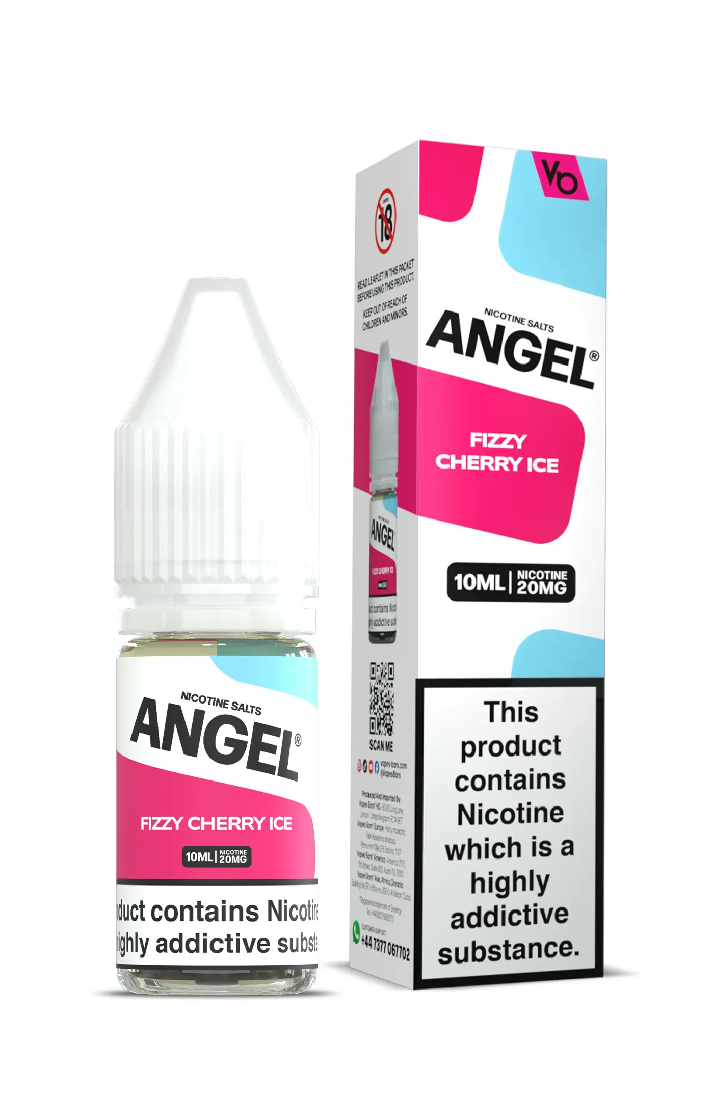 Fizzy Cherry Ice Nic Salt E-Liquid by Angel 10ml